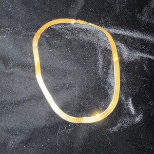 14k Gold Herringbone Necklace 18in x 7.2mm 10.7 pennyweight